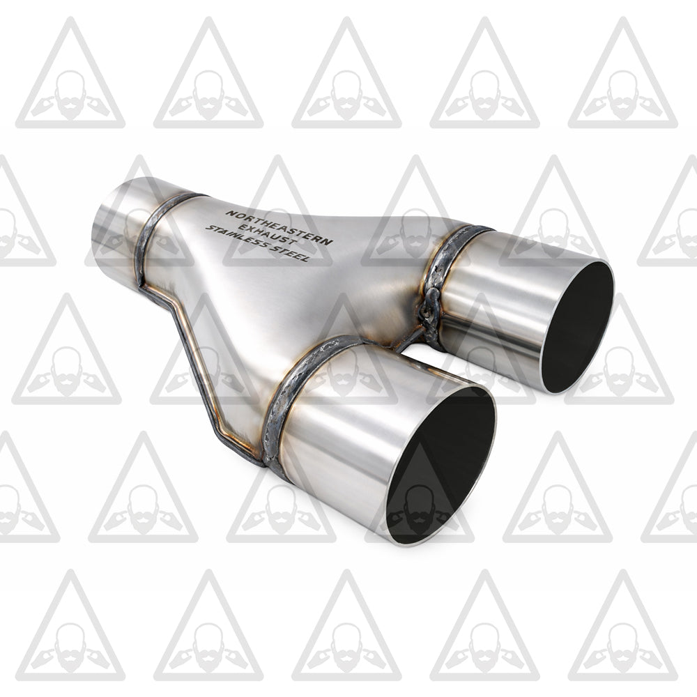 Stainless Steel Universal Exhaust Stamped Y Pipe | 2.5" Inch ID/OD (6 PACK) | 2" Inch ID/OD (6 PACK) | 2.25" Inch ID/OD | 2.5" Inch ID/OD