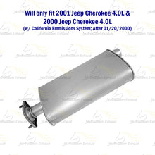 2000-2001 Jeep Cherokee 4.0L Exhaust Muffler
