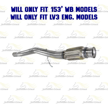 2014-2017 GMC Sierra 1500 4.3L Stainless Steel Exhaust Pipe