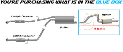 Northeastern Exhaust | Stainless Steel Rear Muffler Compatible for Toyota Sequoia 2001-2007 4.7L | Free Gasket, Clamp and Hangers Included | Automotive Replacement Part