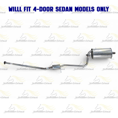 1998-2002 Honda Accord 2.3L Resonator Pipe and Muffler Exhaust Kit | For 4-Door Only