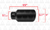 Colt Exhaust Black Coated Diesel Truck Bolt On Exhaust Tip 5in ID | 8in OD | 15in Long