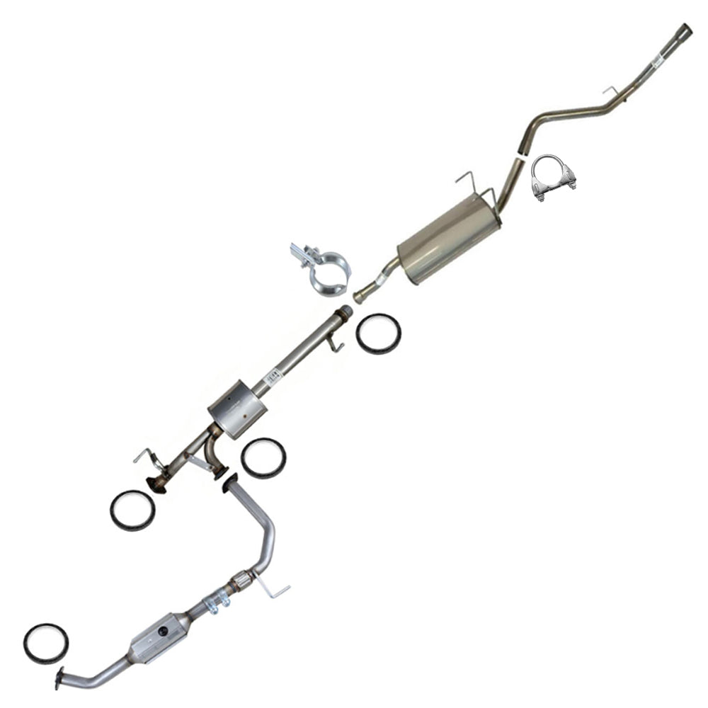 2005-2006 Toyota Tundra 4.7L Catalytic Converter, Resonator and Muffler