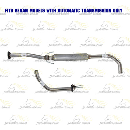 1992-1995 Honda Civic 1.5L Exhaust Resonator Pipe Assembly | Except hatchback | Automatic Transmission