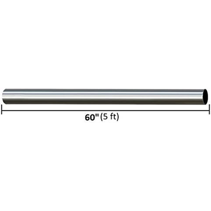 Colt Exhaust | Stainless Steel Universal Straight Exhaust Pipe (5 FT) Long | 3" OD | 1.75" OD | 2" OD | 2.25" OD | 2.5" OD | 5" OD | Automotive Replacement Part