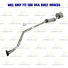 2001-2005 Honda Civic 1.7L Exhaust Resonator and Muffler Kit w/ Hanger Stainless Steel