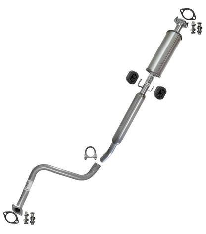 Northeastern Exhaust | Stainless Steel Exhaust Resonator Pipe Assembly Compatible for Chevrolet Aveo 2004-2008 1.6L | Chevrolet Aveo5 2007-2008 1.6L | Free Gaskets, Hangers, Clamp, and Bolts & Nuts Included | Automotive Replacement Part