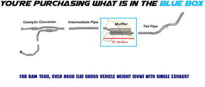 Exhaust Muffler for 2012 RAM 1500 | 2011-2012 RAM 2500 | 5.7L