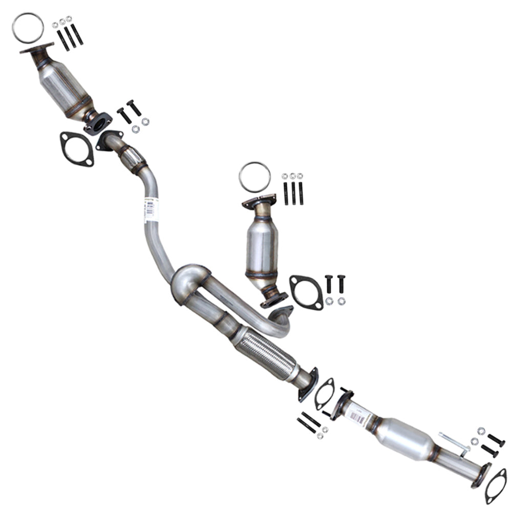 Catalytic Converters with Flex Y Pipe for 2009-2017 Buick Enclave/Chevrolet Traverse | 2009-2016 GMC Acadia | 2017 Acadia Limited | 2009-2010 Saturn Outlook | 3.6L
