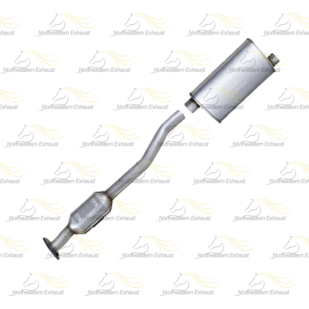 Catalytic Converter and Muffler Exhaust for 2010-2017 Chevrolet Equinox and GMC Terrain 2.4L