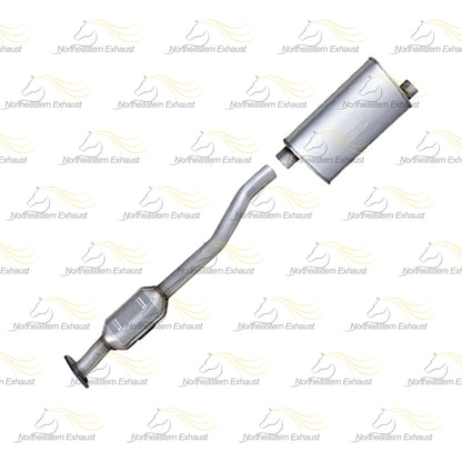 Catalytic Converter and Muffler Exhaust for 2010-2017 Chevrolet Equinox and GMC Terrain 2.4L