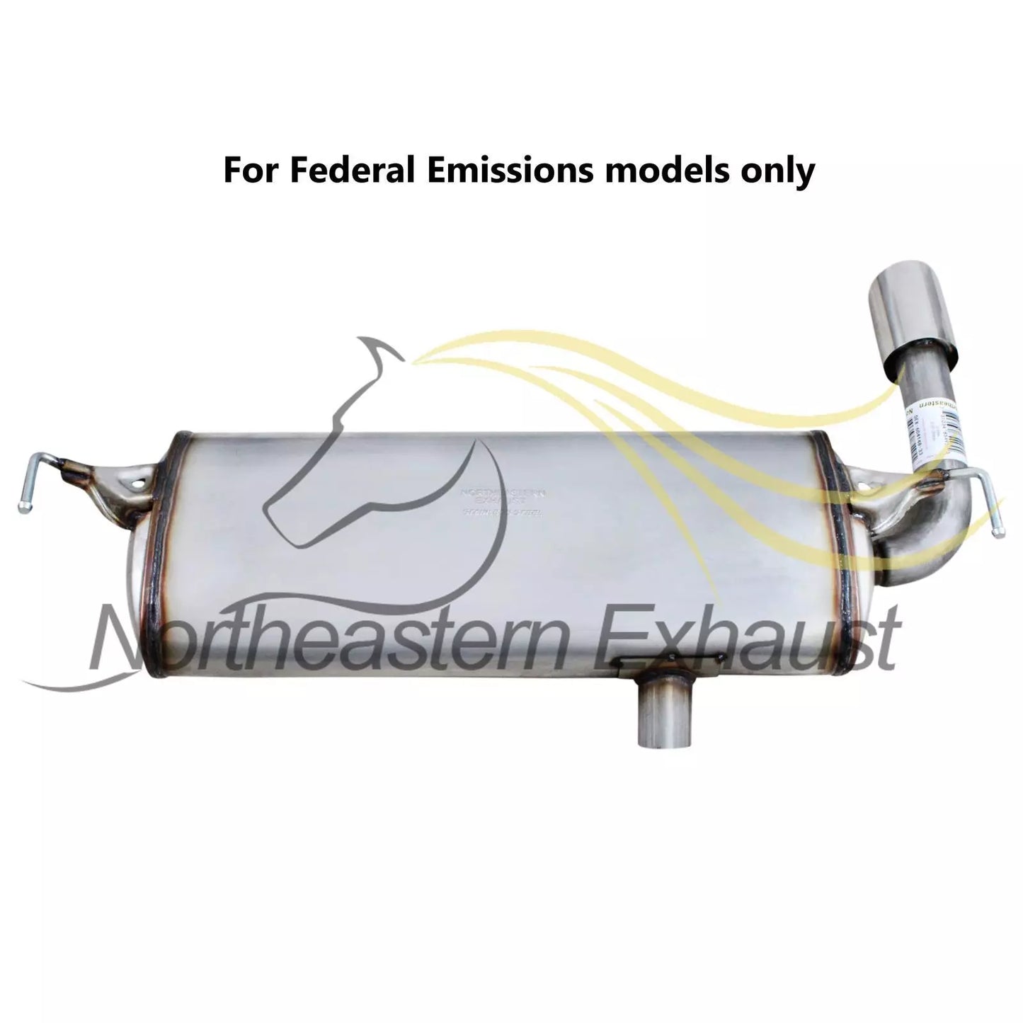 Exhaust Resonator and Muffler Assembly for 2008-2013 Nissan Rogue | 2014-2015 Rogue Select 2.5L