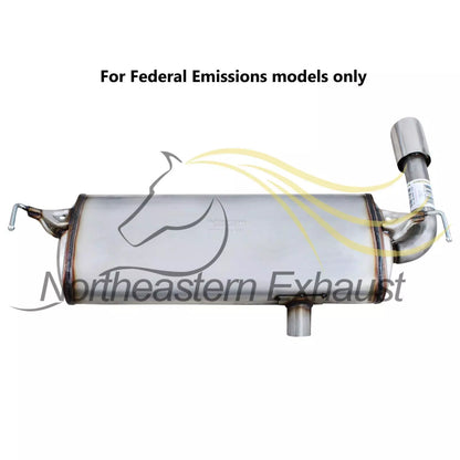Exhaust Resonator and Muffler Assembly for 2008-2013 Nissan Rogue | 2014-2015 Rogue Select 2.5L
