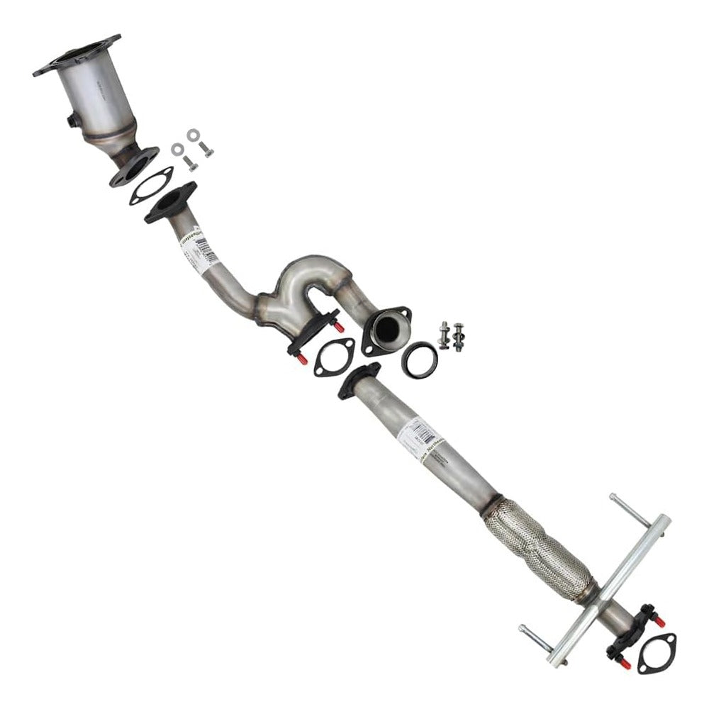 Driver-side Exhaust Catalytic Converter, Y Pipe and Flex Pipe for 2007 Mazda CX-9 3.5L | 2008-2012 Mazda CX-9 3.7L