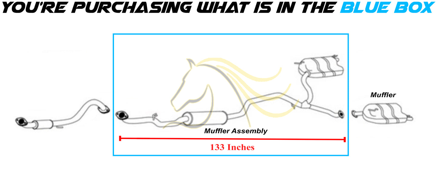 2018-2020 Honda Accord 1.5L Exhaust Muffler Assembly