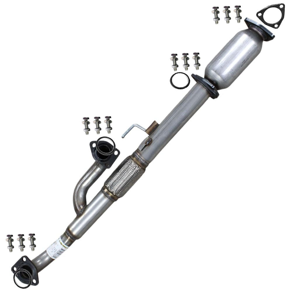 Rear Catalytic Converter Front Flex Exhaust Pipe for 2005-2008 Honda Pilot 3.5L | 2006-2008 Ridgeline 3.5L | 2003-2006 Acura MDX 3.5L