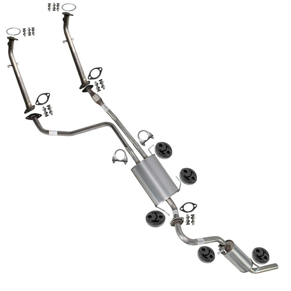 Exhaust Pipes Muffler and Resonator for 1996-2000 Nissan Pathfinder | 1997-2000 Infiniti QX4 | 3.3L