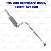 2000-2004 Ford Focus 2.0L Exhaust Resonator Pipe and Muffler