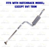 2000-2004 Ford Focus 2.0L Exhaust Resonator Pipe and Muffler