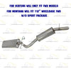 Exhaust Muffler and Resonator Pipe for 2002-2004 Chevrolet Venture/Pontiac Montana 3.4L