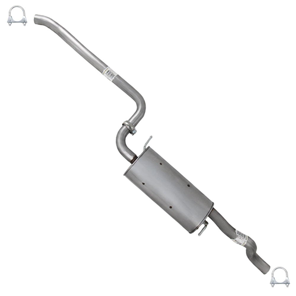 2012-2015 Ram C/V 3.6L Exhaust Intermediate Pipe & Muffler Kit | Stainless Steel