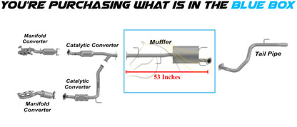 Northeastern Exhaust | Stainless Steel Exhaust Muffler Compatible for 2007-2014 Toyota FJ Cruiser 4.0L | Free Gaskets and  Spring Bolt Kit Included | Automotive Replacement Part