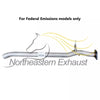 Exhaust Resonator and Muffler Assembly for 2008-2013 Nissan Rogue | 2014-2015 Rogue Select 2.5L