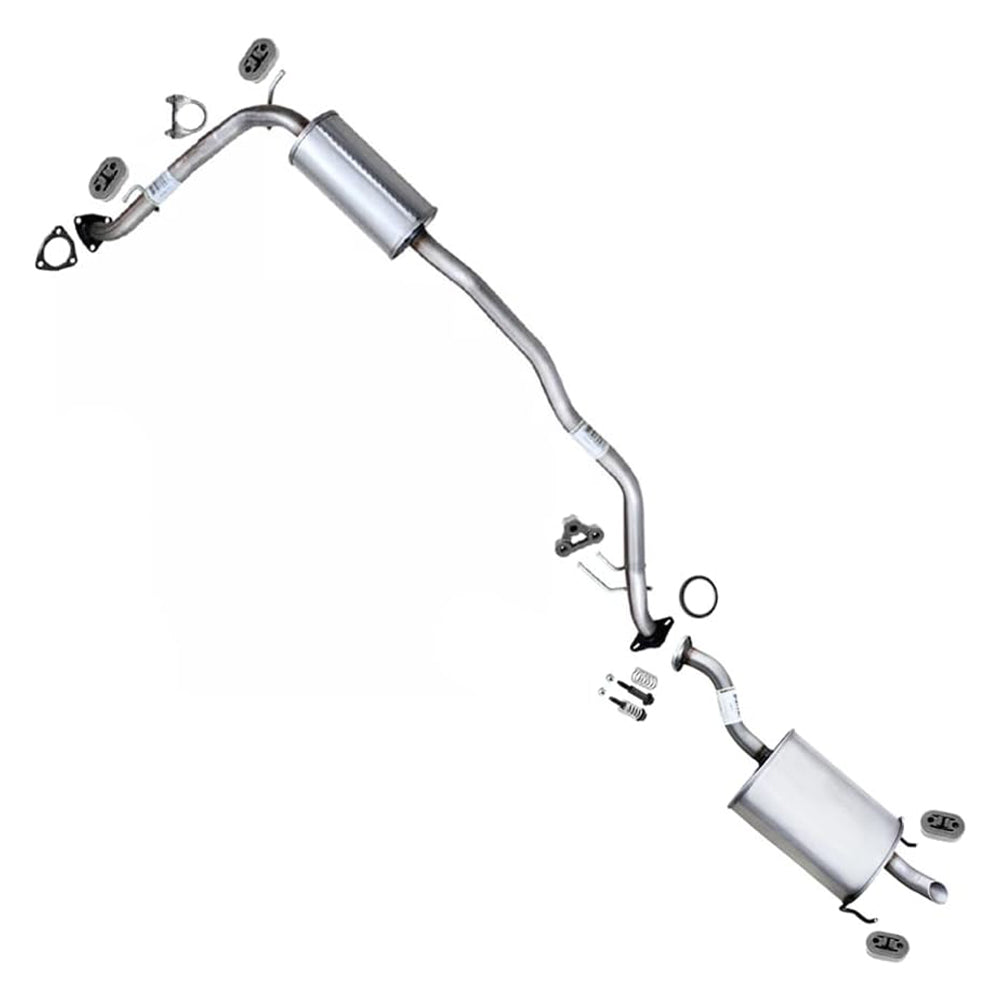 2007-2008 Honda Fit 1.5L Resonator and Muffler Exhaust