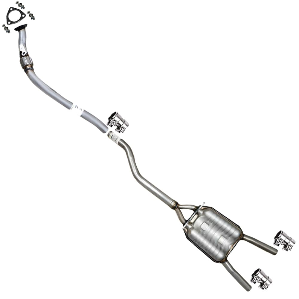 2005-2008 Audi A4 Quattro 2.0L Stainless Steel Front Pipe and Resonator Exhaust Kit