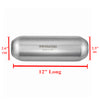 Exhaust Universal GlassPack Resonator/Muffler | 2.5" Inlet | 2.6" Outlet | 12" Inch Long