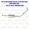 Exhaust Intermediate Pipe, Muffler and Tail Pipe for 1996-1997 Chevrolet S10, GMC Sonoma and Isuzu Hombre 2.2L