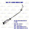 1998-2002 Honda Accord 2.3L Exhaust Catalytic Converter with Resonator Pipe Kit