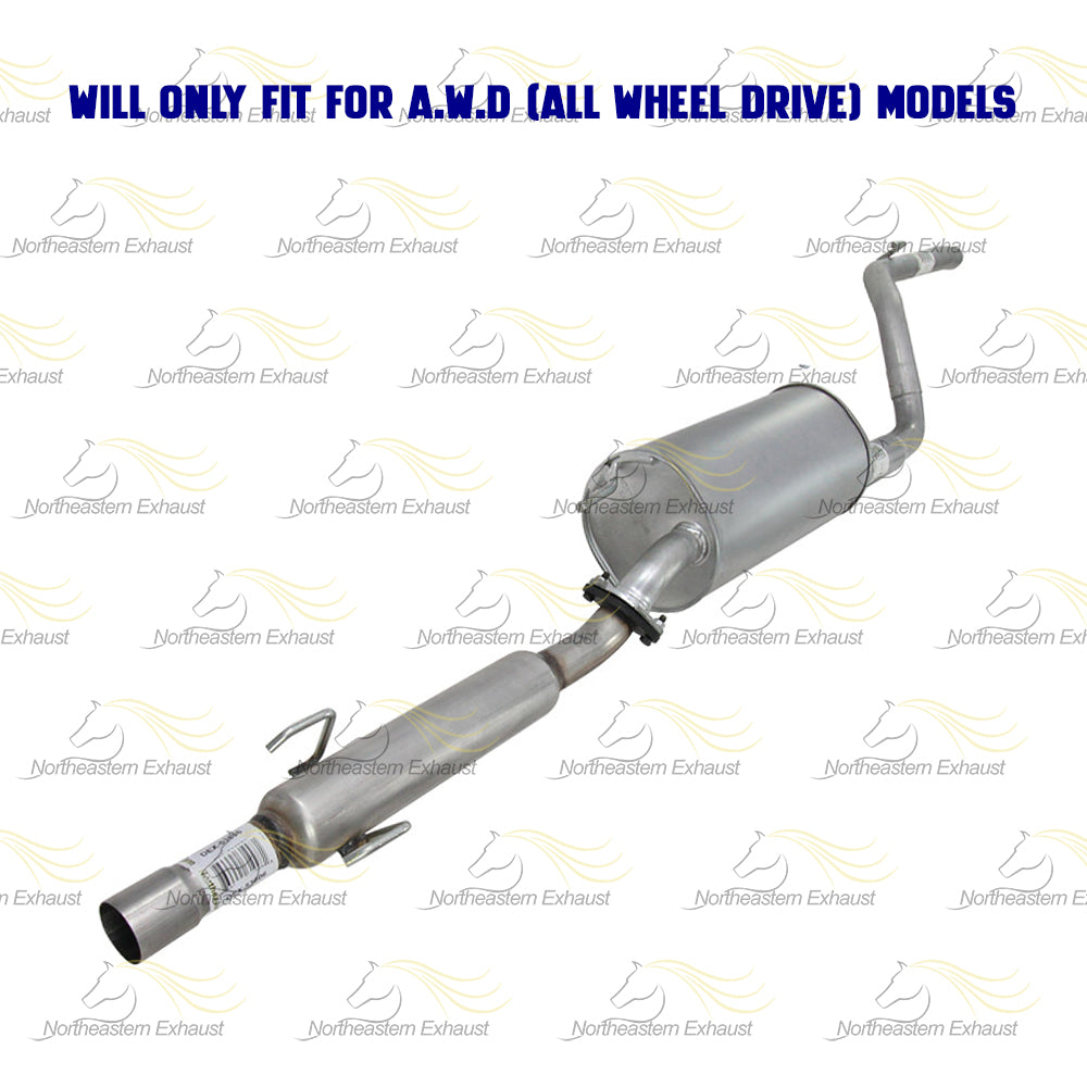 2004-2010 Toyota Sienna 3.3L 3.5L Resonator Pipe and Muffler Exhaust