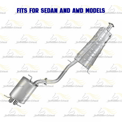 2004 Infiniti G35 3.5L Exhaust Center & Rear Muffler Exhaust Kit