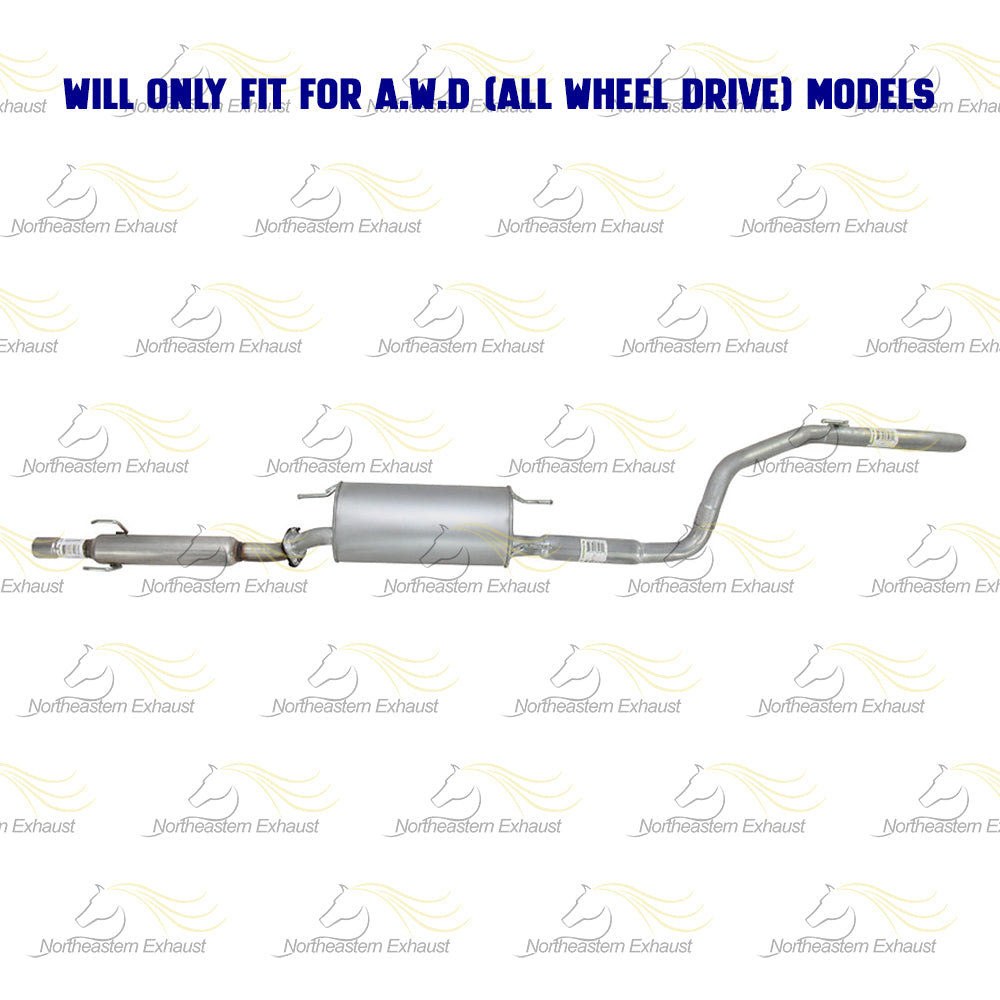 2004-2010 Toyota Sienna 3.3L 3.5L Resonator Pipe and Muffler Exhaust