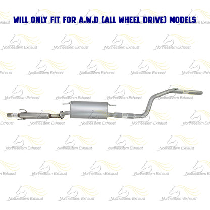 2004-2010 Toyota Sienna 3.3L 3.5L Resonator Pipe and Muffler Exhaust