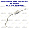 Exhaust Intermediate Pipe, Muffler and Tail Pipe for 1996-1997 Chevrolet S10, GMC Sonoma and Isuzu Hombre 2.2L
