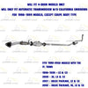 1998-2002 Honda Accord 2.3L Exhaust Front Pipe w/ Catalytic Converter Resonator Kit | SEDAN
