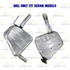 2016-2021 Honda Civic 1.5L SEDAN Pair of Exhaust Muffler