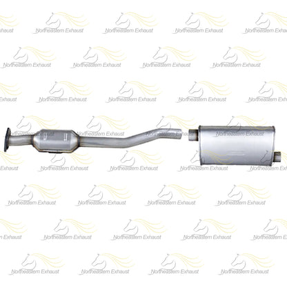 Catalytic Converter and Muffler Exhaust for 2010-2017 Chevrolet Equinox and GMC Terrain 2.4L